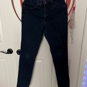 Nydj dark wash skinny jeans 8
